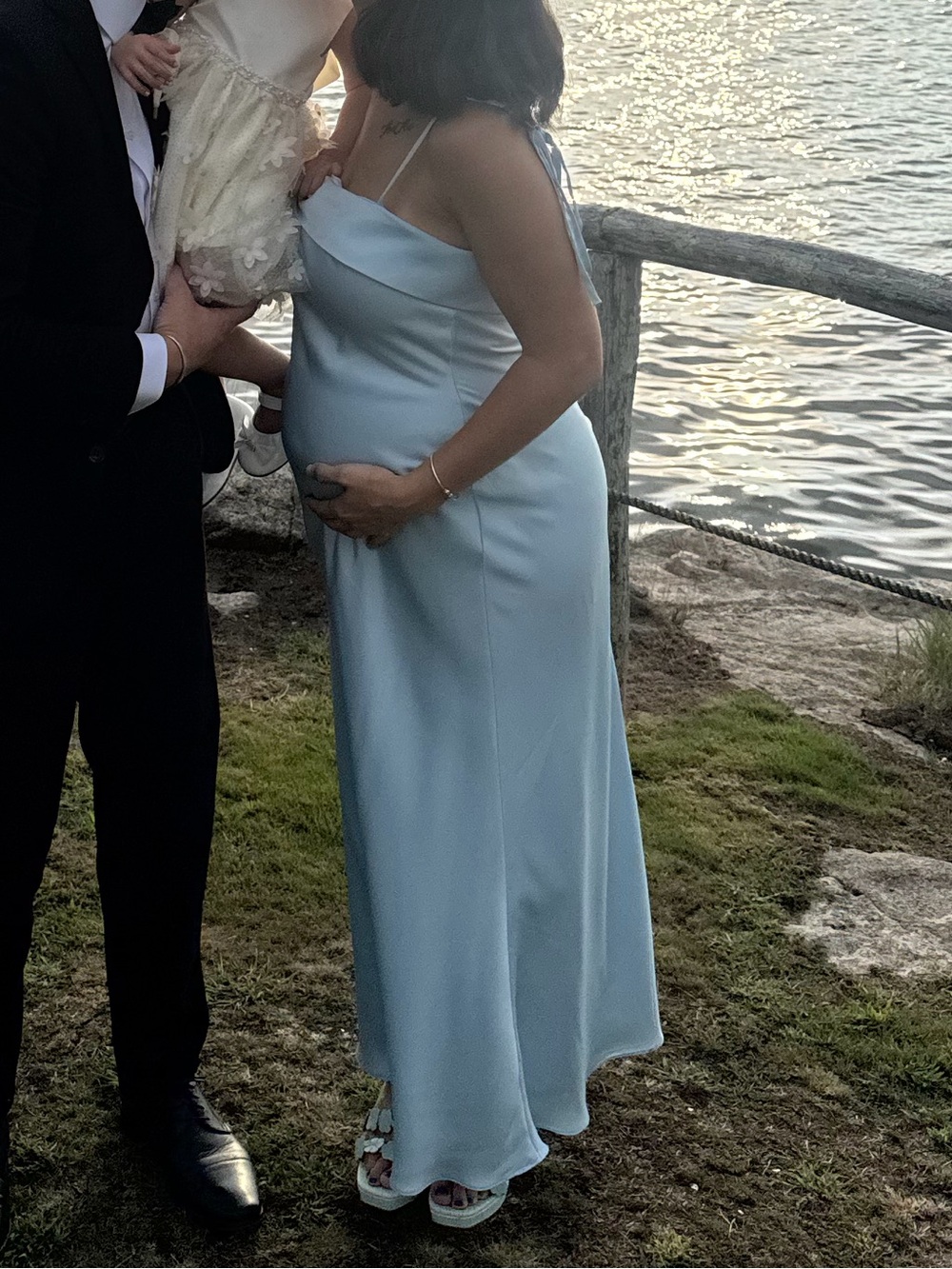 Azazie Ellia Bridesmaid dress in Sky Blue - Size A8 (size 8)